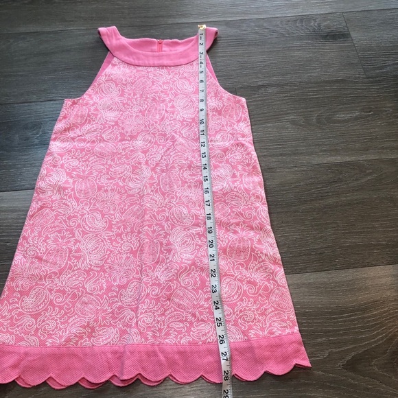 Vineyard Vines By Shep Ian Pink Pineapple Print Scalloped Hem Girls Size 10 - Picture 4 of 11